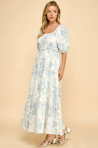 Blue Vintage Maxi Dress