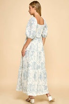 Blue Vintage Maxi Dress