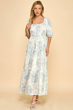 Blue Vintage Maxi Dress