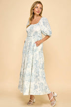 Blue Vintage Maxi Dress