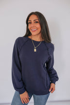 Vertical Zip Breastfeeding Crewneck