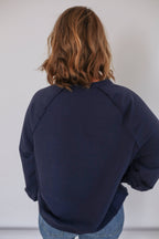 Vertical Zip Breastfeeding Crewneck
