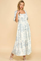 Blue Vintage Maxi Dress